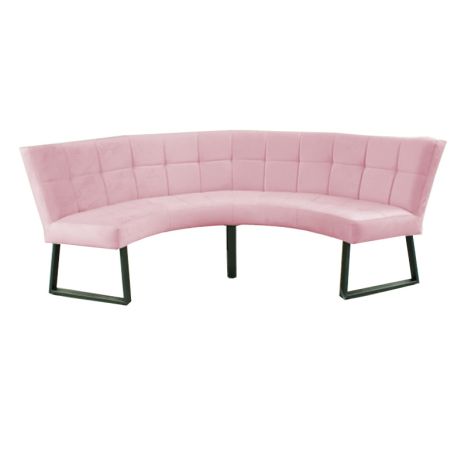 Eetkamerbank - Amsterdam - stof Element lichtroze 18 - geschikt voor tafel 150 cm
