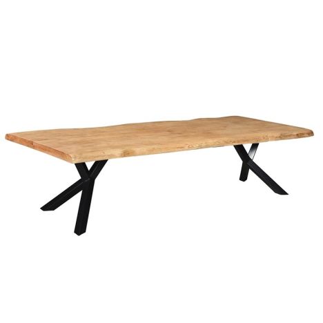 Boomstamtafel massief Mango - 200 x 100 x 78 cm - Bladdikte 4 cm - Y-poot