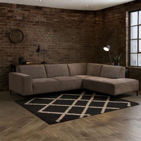 Hoekbank Riga open eind rechts - Glow 6 - 1,95 x 2,62 mtr breed