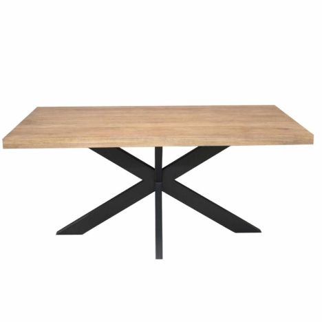 Eettafel rechthoek - Dakota - Mangohout naturel - 300 x 100 x 76 cm