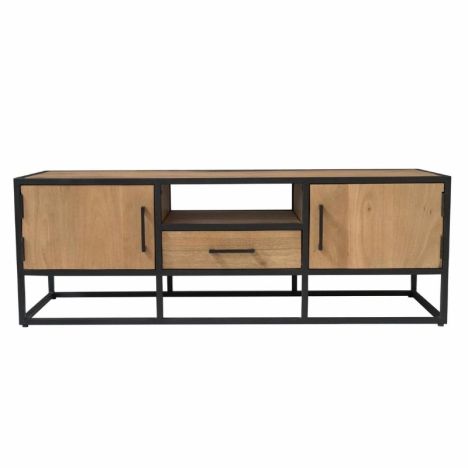 TV-meubel - Dakota - Mango hout naturel - 145 x 45 x 50 cm