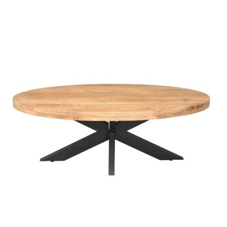 Salontafel ovaal - Dakota - Mangohout naturel  - 130 x 70 x 40 cm
