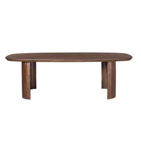 Eettafel Deens ovaal - Maré - Mangohout bruin - 200 x 100 x 76 cm