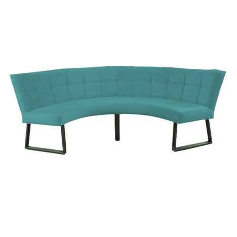 Eetkamerbank - Amsterdam - stof Element turquoise 15 - geschikt voor tafel 150 cm