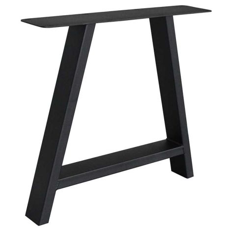Industrieel onderstel A-poot - Zwart metaal - 78 x 72 cm (2 stuks)