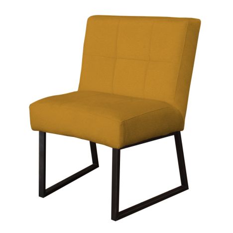Eetkamerstoel - Amsterdam - geschikt voor ronde tafel - stof Element goud 08