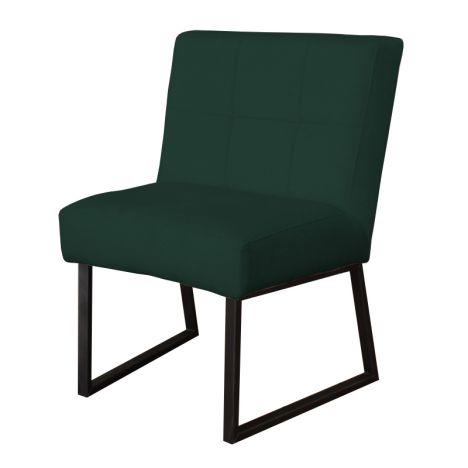 Eetkamerstoel - Amsterdam - geschikt voor ronde tafel - stof Element groen 12