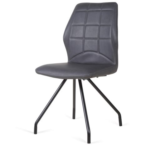 Eetkamerstoel - Apollo - leer Vintage zwart