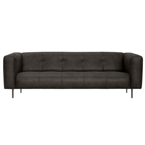 2 zitsbank - Almada - leer Bull antraciet 67