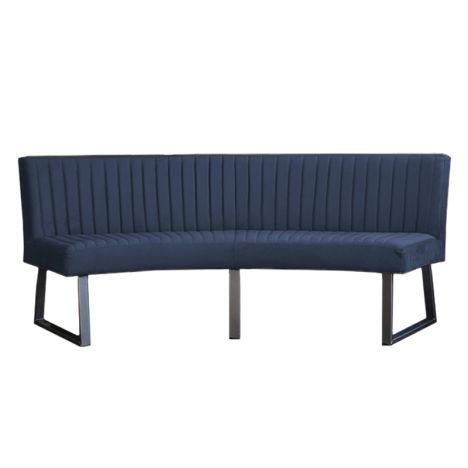 Eetkamerbank - Hengelo - stof Element blauw 13 - geschikt voor ovale tafel 200 cm