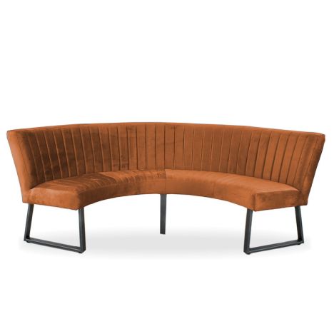 Eetkamerbank - Rondo - geschikt voor tafel 130 cm - stof Element koper 09