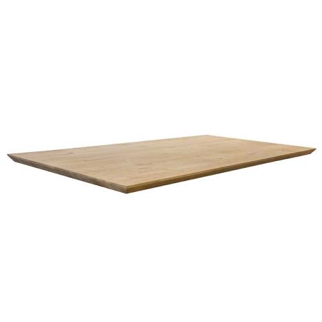 Industrieel tafelblad eiken Castle Line verjongd - 200 x 100 cm - Bladdikte 4,5 cm