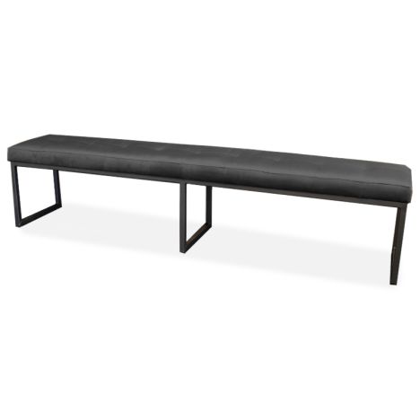 Eetkamerbank - Atlanta - stof Element antraciet 01 - 140 cm