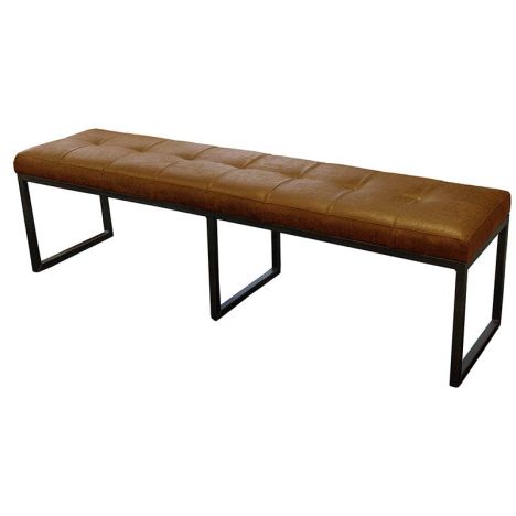 Eetkamerbank - Atlanta - leer Colorado cognac 03 - 200 cm