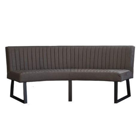 Eetkamerbank - Hengelo - stof Element antraciet 01 - geschikt voor ovale tafel 240 cm