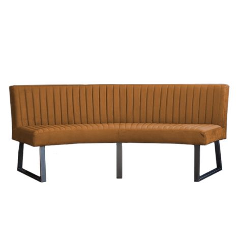 Eetkamerbank - Oval - geschikt voor ovale tafel 200 cm - stof Element bruin 07