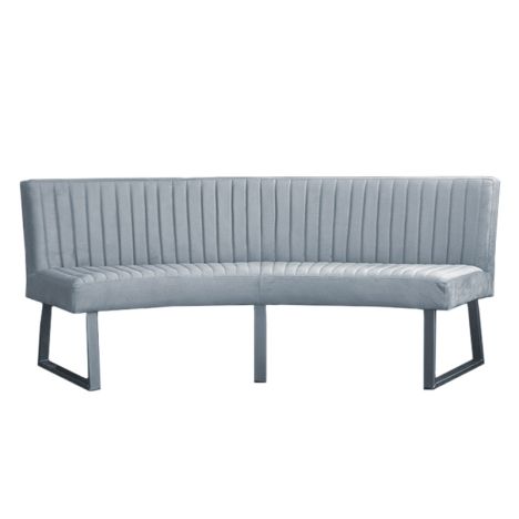 Eetkamerbank - Oval - geschikt voor ovale tafel 240 cm - stof Element lichtblauw 16