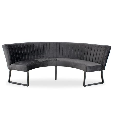 Eetkamerbank - Hengelo - stof Element antraciet 01 - geschikt voor tafel 130 cm
