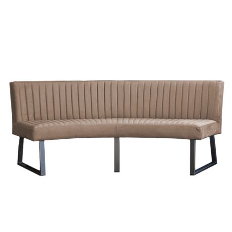 Eetkamerbank - Oval - geschikt voor ovale tafel 200 cm - stof Element beige 06
