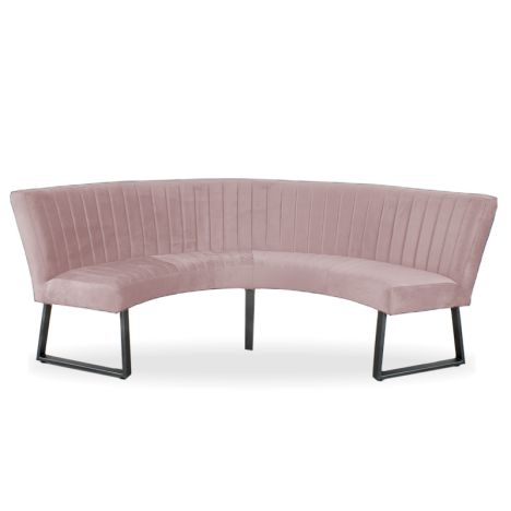 Eetkamerbank - Hengelo - stof Element lichtroze 18 - geschikt voor tafel 130 cm
