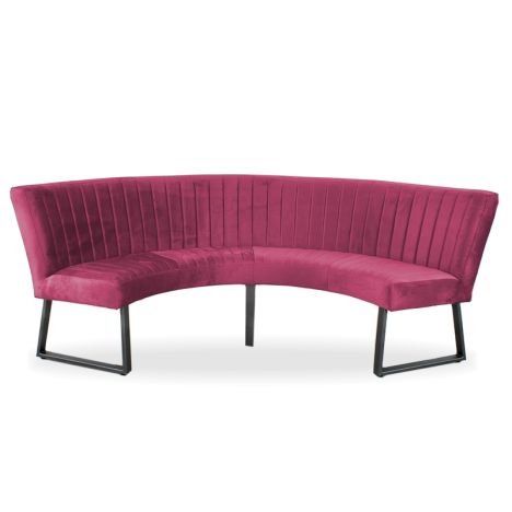 Eetkamerbank - Hengelo - stof Element fuchsia 19 - geschikt voor tafel 130 cm