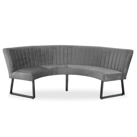 Eetkamerbank - Rondo - geschikt voor tafel 150 cm - stof Element cementgrijs 23