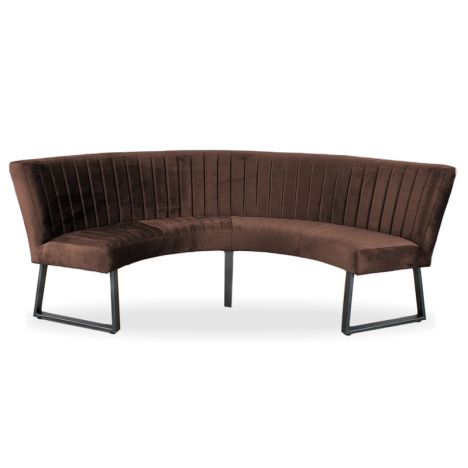 Eetkamerbank - Hengelo - stof Element donkerbruin 25 - geschikt voor tafel 150 cm