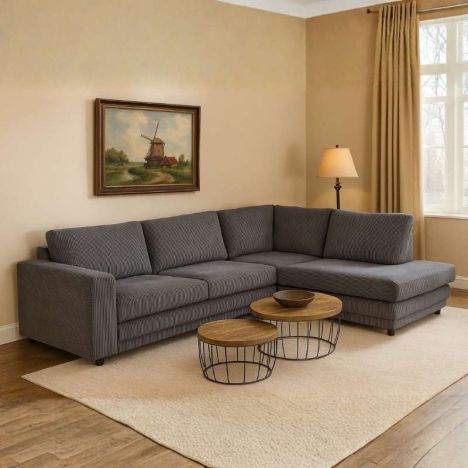 Hoekbank Girona open eind rechts - Zoom 21 - 2,04 x 2,61 mtr breed