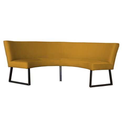 Eetkamerbank - Rotterdam - geschikt voor tafel 130 cm - stof Element goud 08