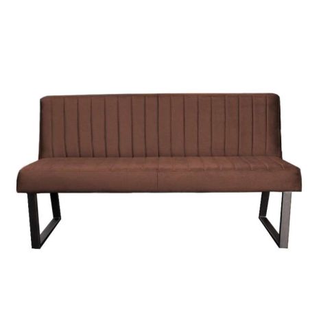 Eetkamerbank - Hengelo - stof Element donkerbruin 25 - 140 cm