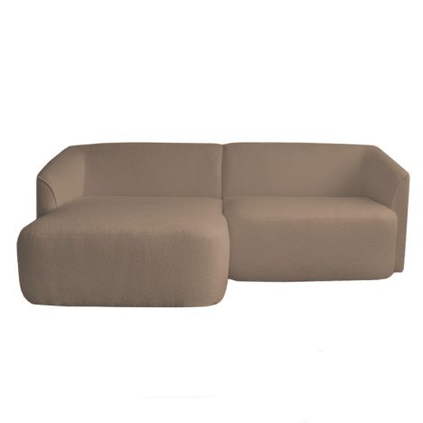 Hoekbank - Evora - links - stof now or never taupe 16