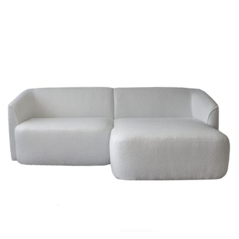 Hoekbank - Evora - rechts - stof now or never off-white 01
