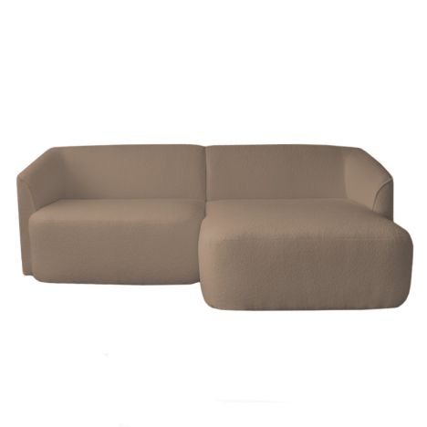 Hoekbank - Evora - rechts - stof now or never taupe 16