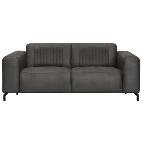 3 zitsbank - Bolero - leer Kentucky antraciet 01