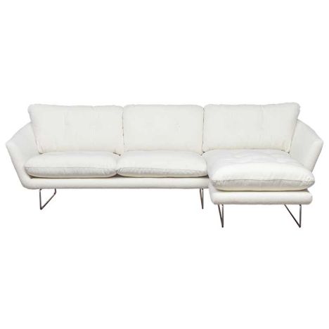 Hoekbank - Kuddar - rechts - stof Alpine wit 101