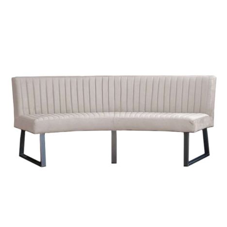 Eetkamerbank - Hengelo - stof Element zand 17 - geschikt voor ovale tafel 200 cm