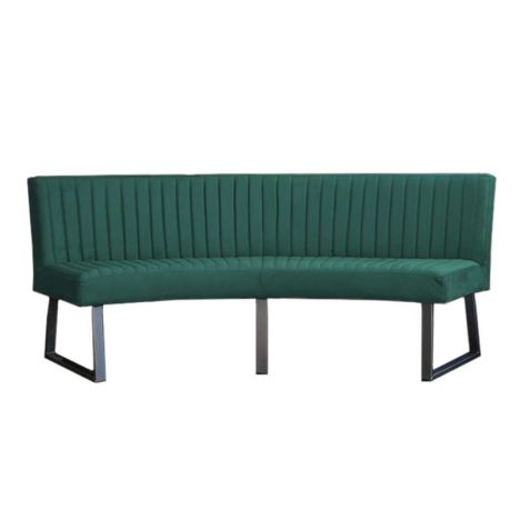 Eetkamerbank - Hengelo - stof Element bos groen 20 - geschikt voor ovale tafel 200 cm