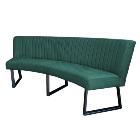 Eetkamerbank - Hengelo - stof Element bosgroen 20 - geschikt voor ovale tafel 240 cm