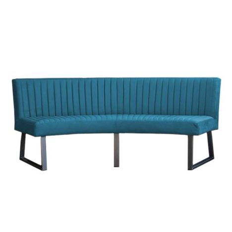Eetkamerbank - Oval - geschikt voor ovale tafel 200 cm - stof Element azure 21