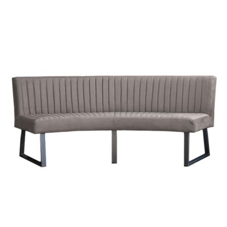 Eetkamerbank - Oval - geschikt voor ovale tafel 200 cm - stof Element grijs 03