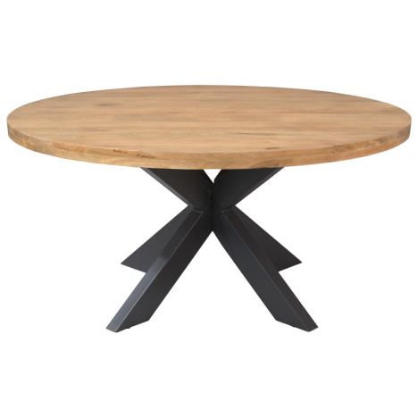 Eettafel rond - Dakota - Mangohout naturel - 150 x 150 x 76 cm