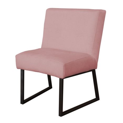 Eetkamerstoel - Rotterdam - geschikt voor ronde tafel - stof Element lichtroze 18