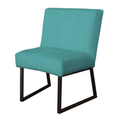 Eetkamerstoel - Rotterdam - geschikt voor ronde tafel - stof Element turquoise 15