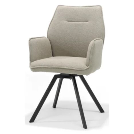 Eetkamerstoel - Tina - stof Teddy grijs