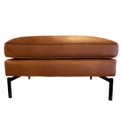 Poef - Zinnia - stof Kentucky cognac 09